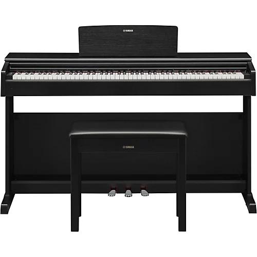 Yamaha YDP144Bm Digital Piano, 88 Keys, Weighted Hammered Keys, Black sold with bench