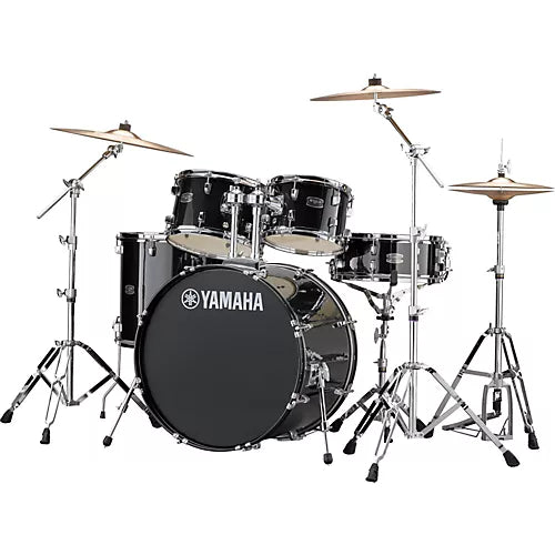 Yamaha Acoustic Drum Kit, 5 Pieces, Rydeen RDP2F5 20in, Black Glitter