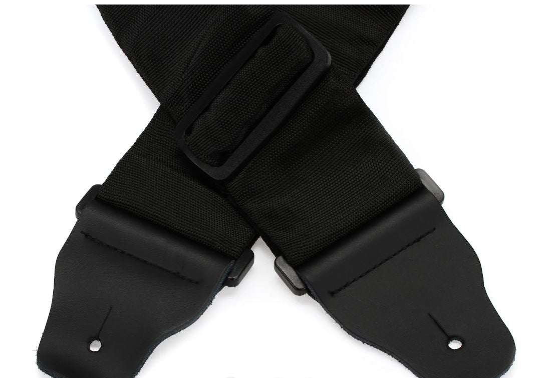 D'Addario 74T000, Black, Polypro Padded Bass Guitar Strap