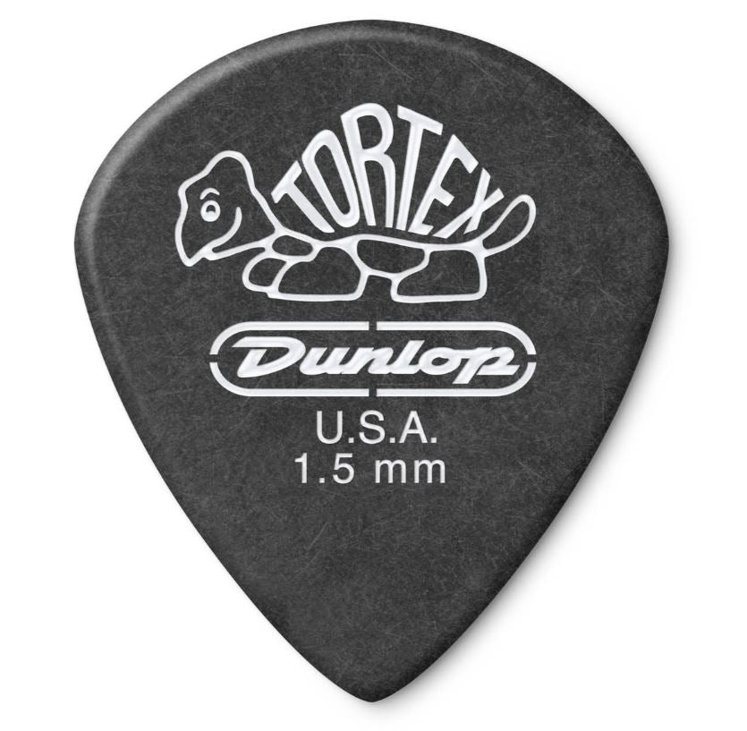 Dunlop 482 TORTEX® PITCH BLACK JAZZ III PICK,  1.50MM