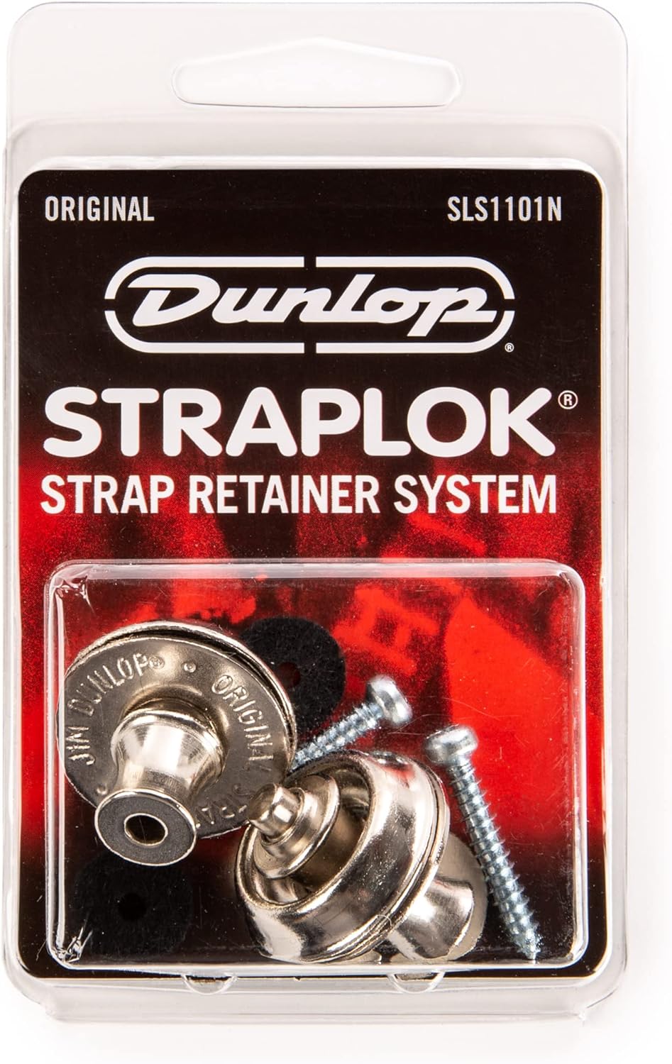Dunlop SLS1101N, Original Nickel Strap Lock & Button