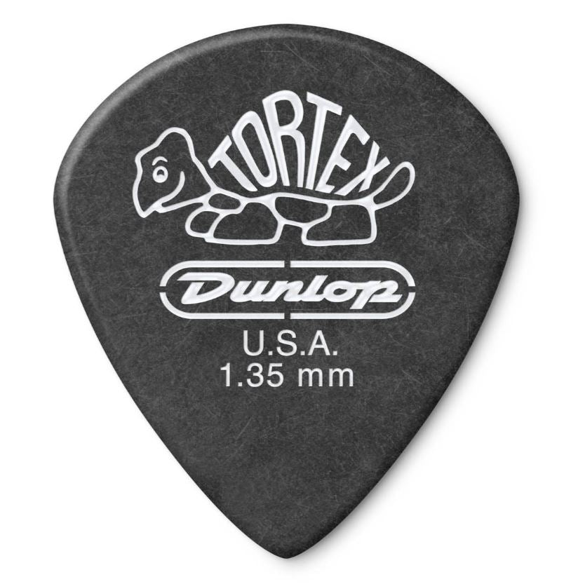 Dunlop 482 TORTEX® PITCH BLACK JAZZ III  PICK,  1.35MM