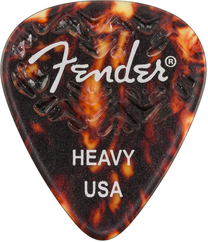 Fender 351 Classic Celluloid Guitar Pick Heavy