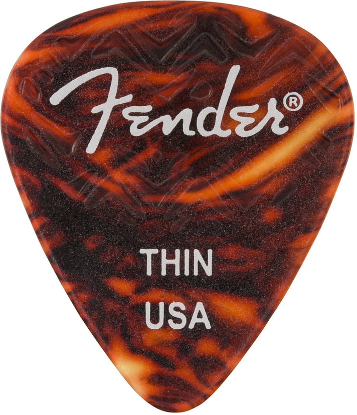Fender 351 Classic Celluloid Guitar Pick Thin