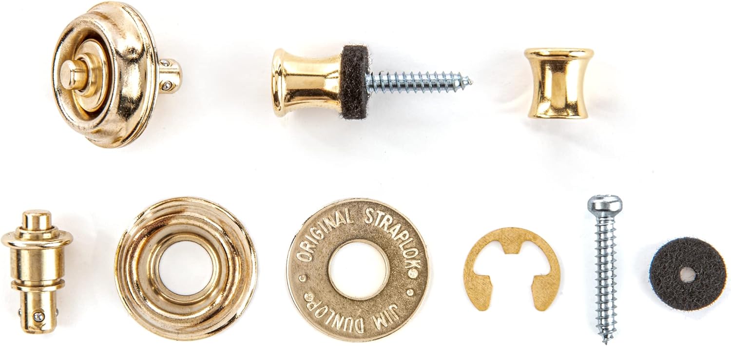 Dunlop SLS1104G, Original Gold Strap Lock & Button