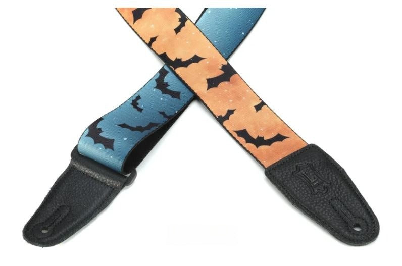 Levy's MP2H-003, Halloween Batty Witch Guitar Strap, 2.0", adjust up to 65", Poly
