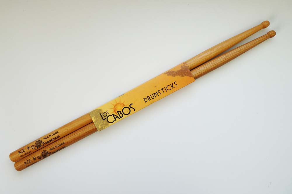 Los Cabos Jazz, LCDJRH, Red Hickory Drum Sticks - Made in Canada