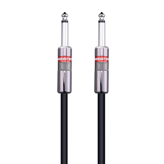 Monster® Prolink Classic 600505-00, Speaker Cable, 25 Feet, Black, Straight to Straight q.4" Plug