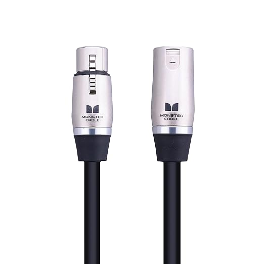 Monster® Prolink Performer™ 600, 600570-00, Microphone Cable, Silver Con5act XLRs, 20 Feet.