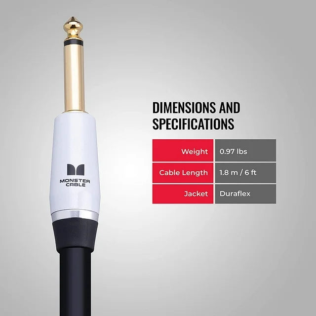 Monster® Prolink Studio Pro 2000, 600577-00, Speaker Cable - Straight to Straight Plugs, 6 Feet