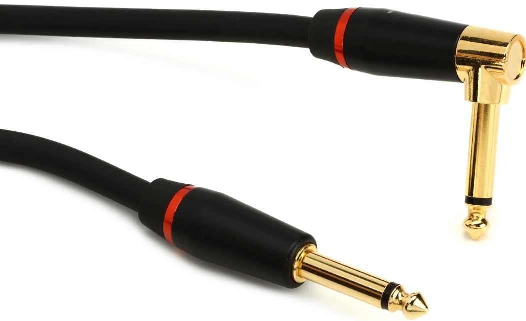 Monster® Prolink Bass 600551-00,Instrument Cable, Straight-to-Angle, 21., Black