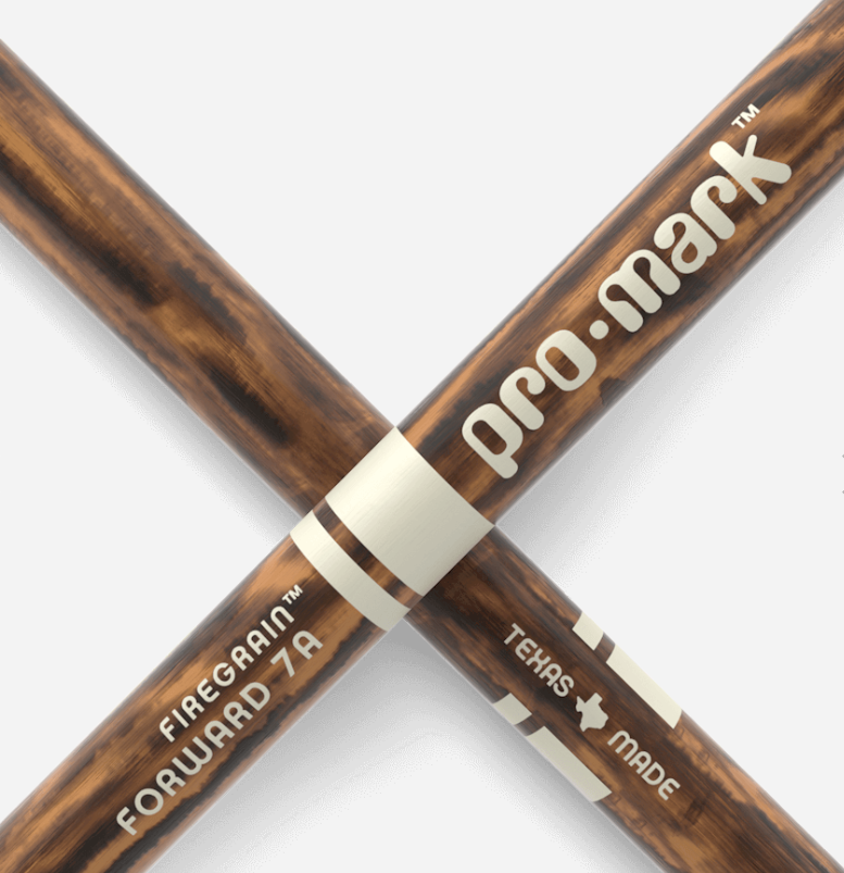 Promark Classic 7A, TX7AW-FG, Firegrain Drum Sticks. Hickory, Made in Texas