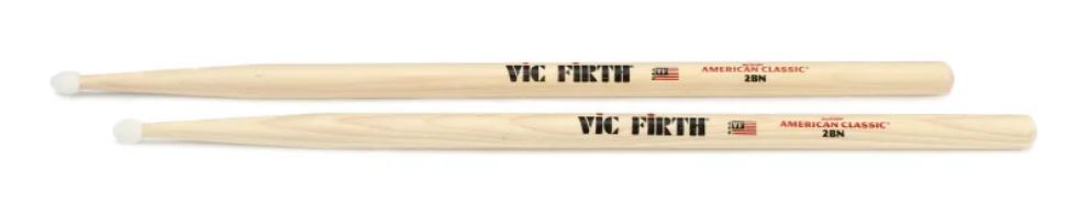 Vic Firth American Classic® 2BN Drum Sticks, Hickory, Nylon Tip