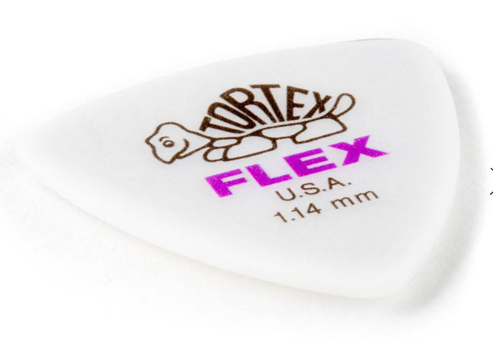 Dunlop 456 Tortex® Flex™ Triangle Pick,  1.14MM