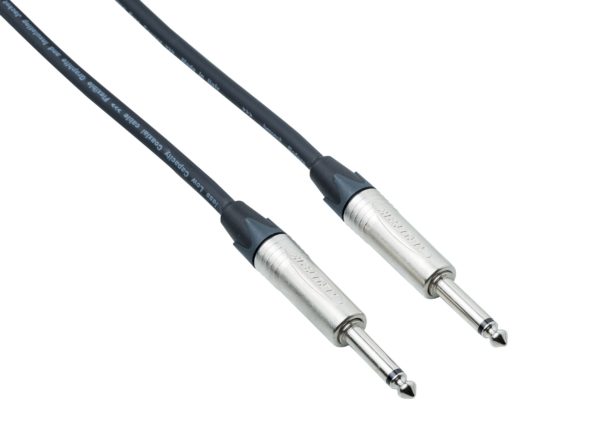 Bespeco NCP450, Instrument Cable with Neutrik Jack/Jack 90 , 15ft or 4.5m, Black