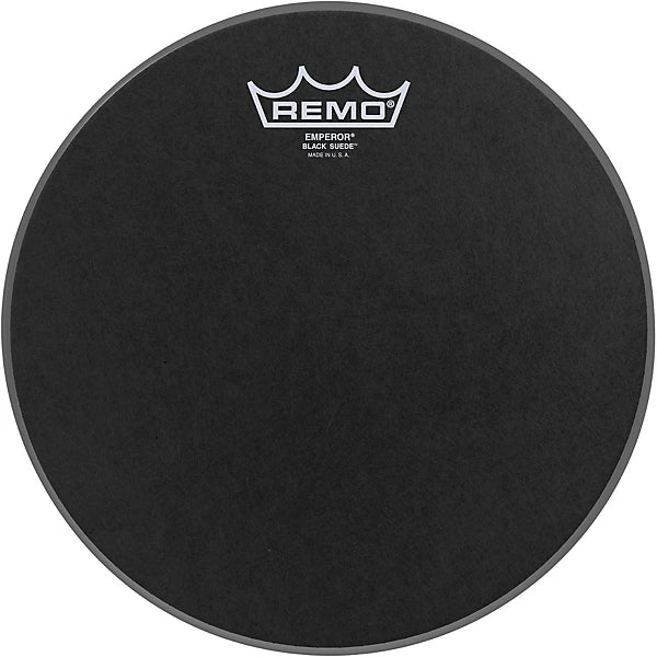 Remo BA-0810-ES, Batter, Ambassador Black Suede Drum Head -10 Inch