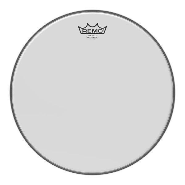 Remo BD-0110-JP, Batter, Diplomat, Smooth White, Drum Head, 10 inch