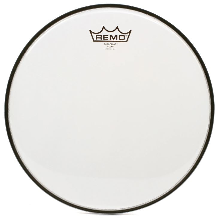 Remo BD-0312-00, Batter, Diplomat, Clear, Drum Head, 12 inch