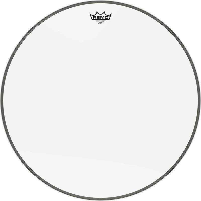 Remo BR-1322-00, Bass, Ambassador, Clear Drum Head, 22 inch