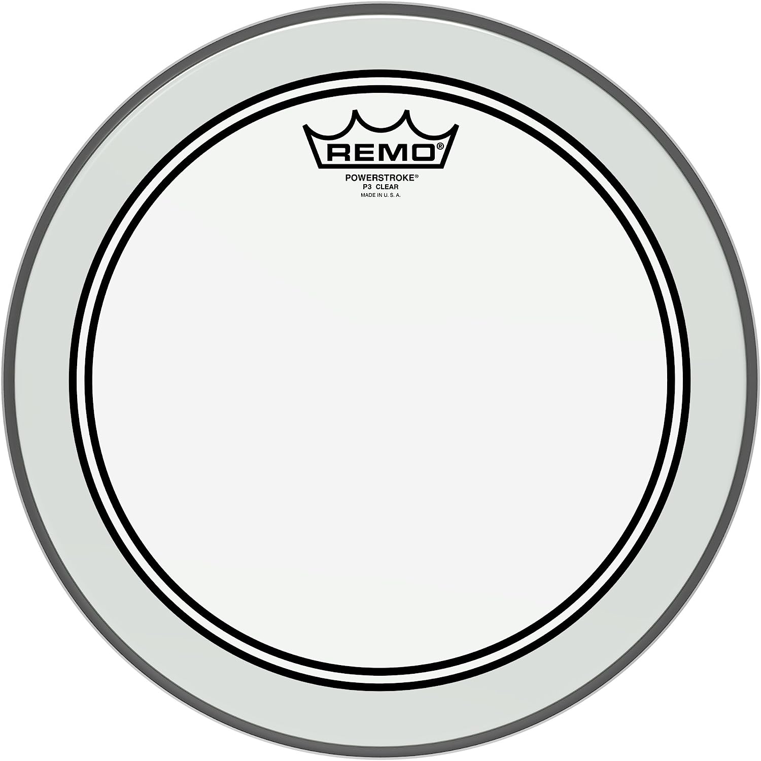 Remo P3-0312-BP, Batter, Powerstroke 3, Clear, Drum Head, 12 inch