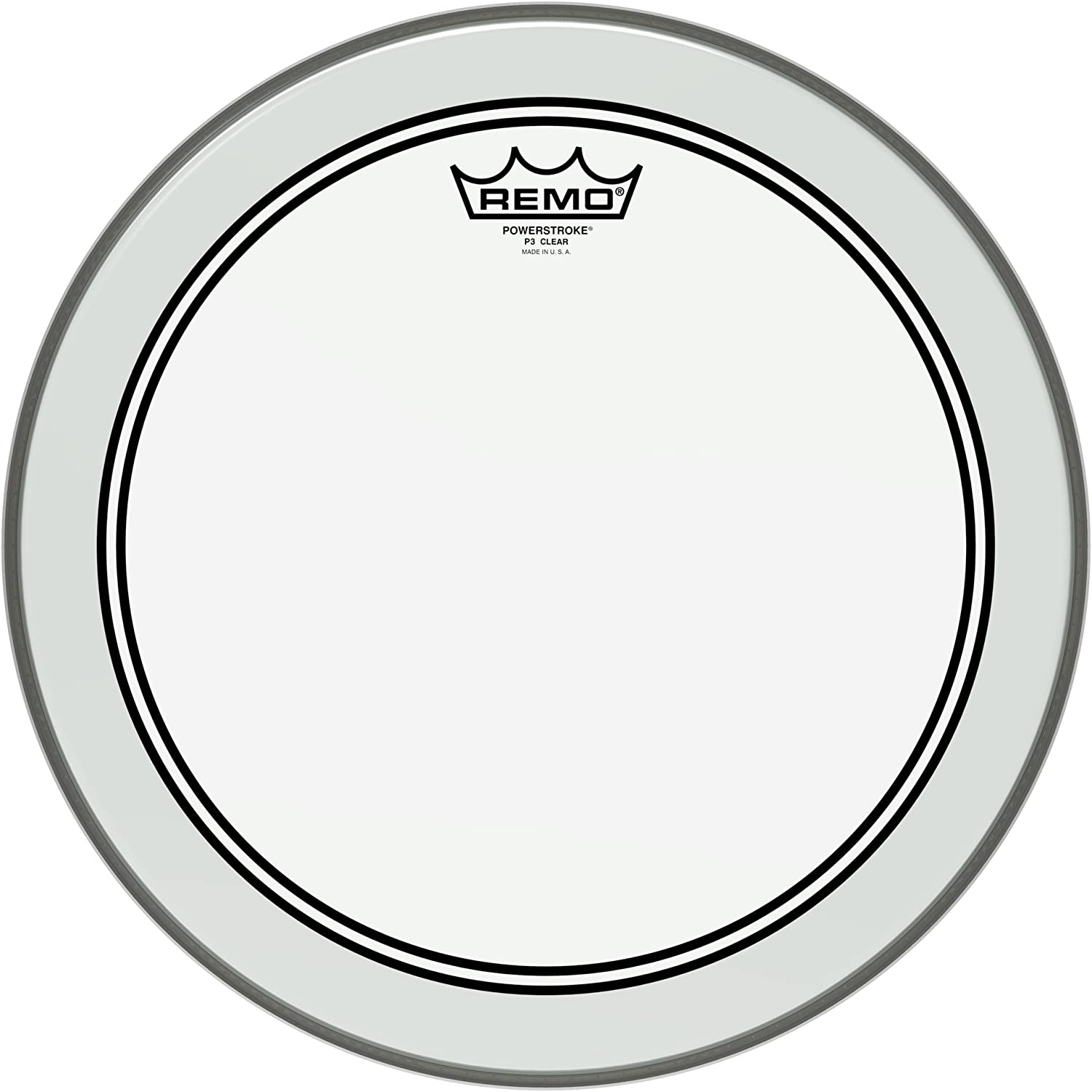 Remo P3-0314-BP, Batter, Powerstroke 3, Clear, Drum Head, 14 inch