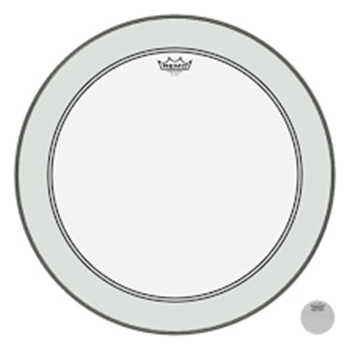 Remo P4-1322-C2, Bass, Powerstroke 4, Clear, Drum Head, 22 inch