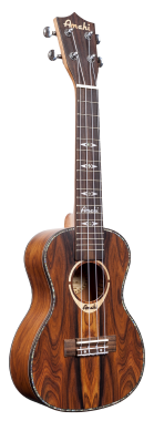 Amahi UK990C-EQ  Classic Series, Ebony Ukulele - Concert with EQ & Gig Bag