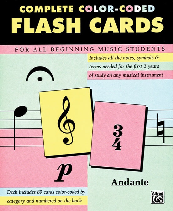 Complete Color-Coded Flash Cards - Alfred's Music - Best Seller