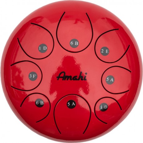 Amahi KLG10-RED Steel Tongue 10 inches Diameter - Red