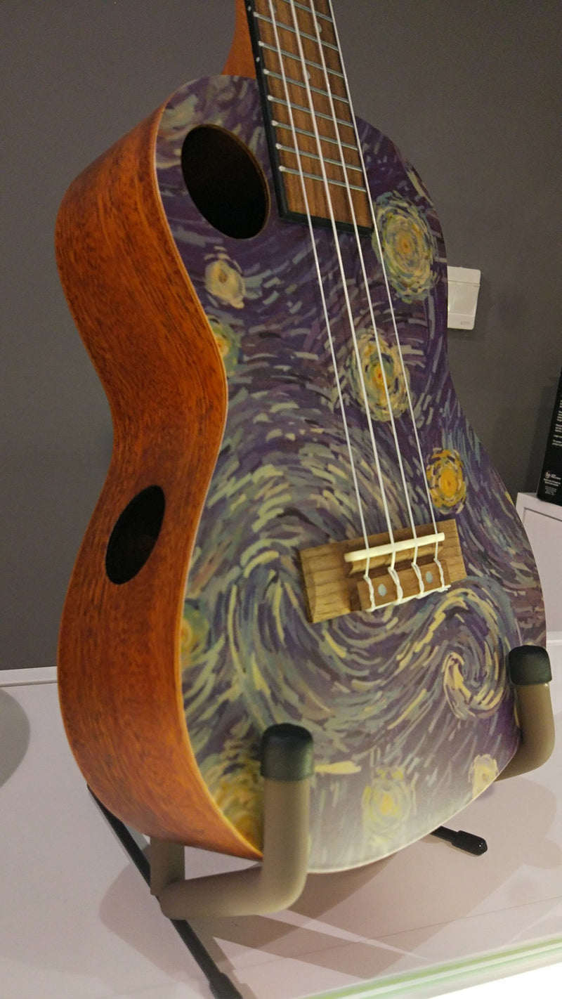 Amahi  UKC-3DA4 Masterpiece Series, Van Gogh Starry Night Mahogany Ukulele  - Concert, w/gig bag