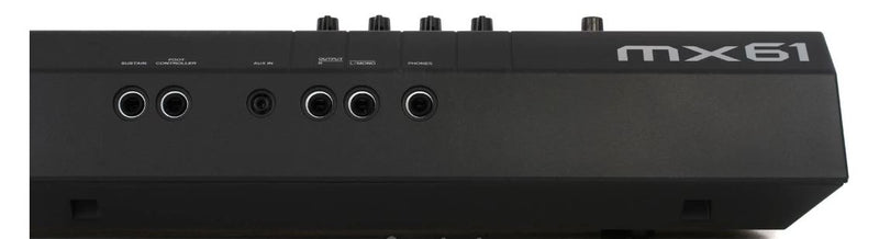 Yamaha MX61, 61-Key Music Synthesizer, Black