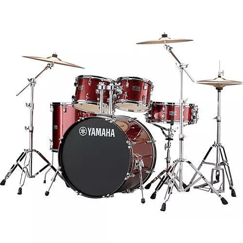 Yamaha RDP2F5, Rydeen 5-Piece Shell Pack with 22 in. Bass Drum Burgundy Glitter
