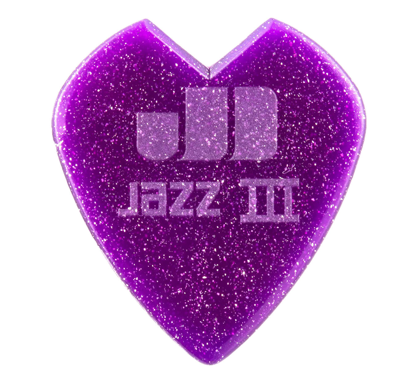 Dunlop 47-KH3NPS Kirk Hammett Jazz III Pick, Purple Sparkle