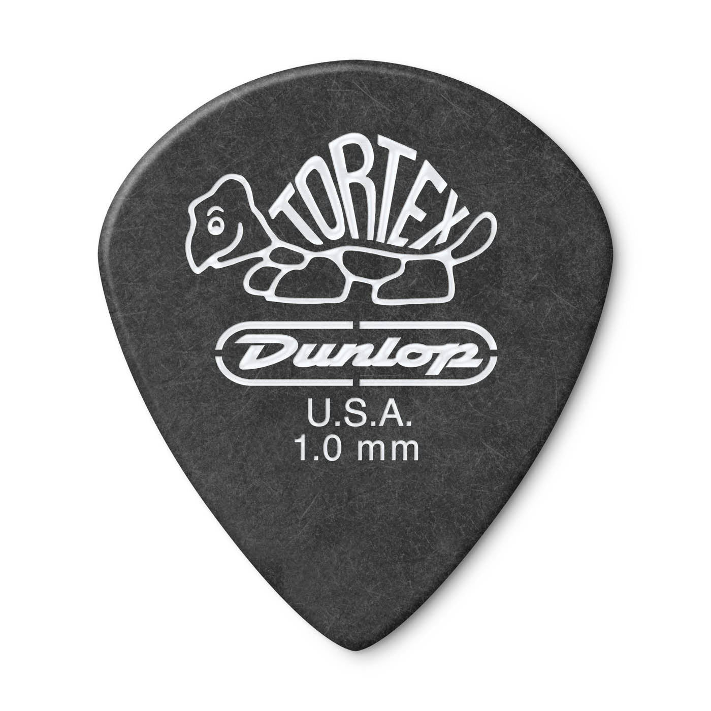 Dunlop 488 TORTEX® PITCH BLACK STANDARD PICK,  1.0MM