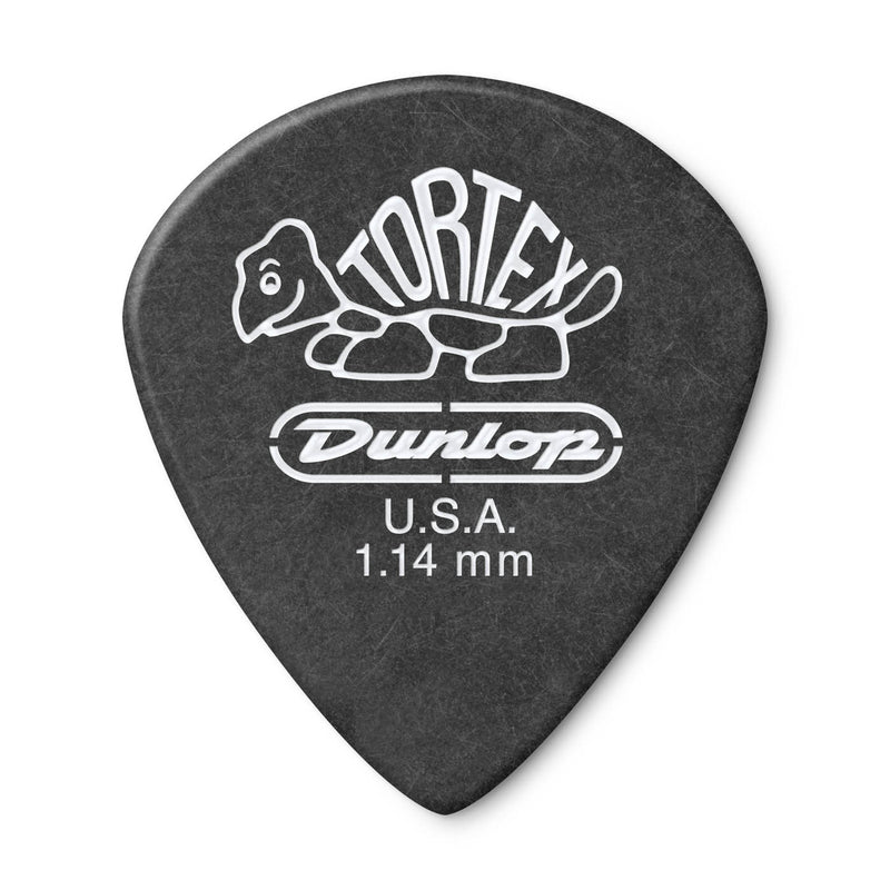 Dunlop 488 TORTEX® PITCH BLACK STANDARD PICK,  1.14MM