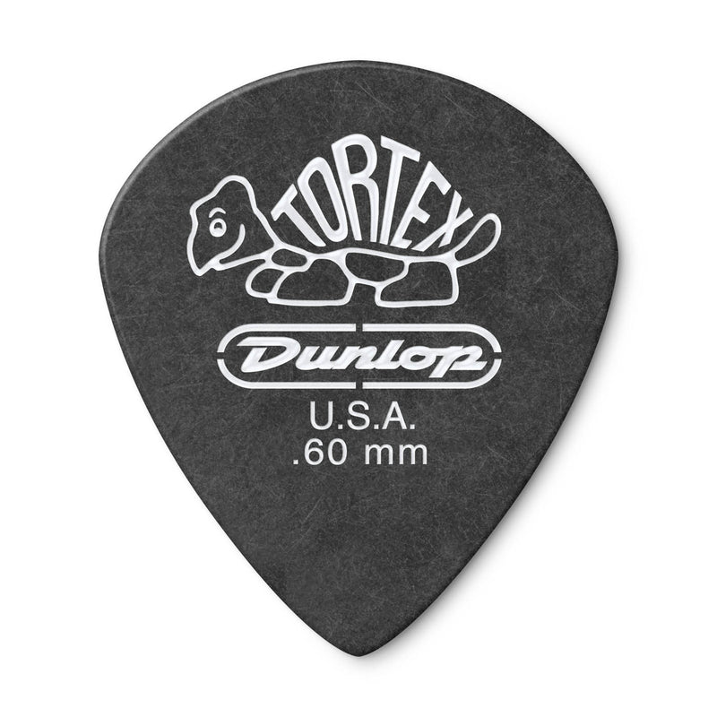 Dunlop 488 TORTEX® PITCH BLACK STANDARD PICK, 0.60MM