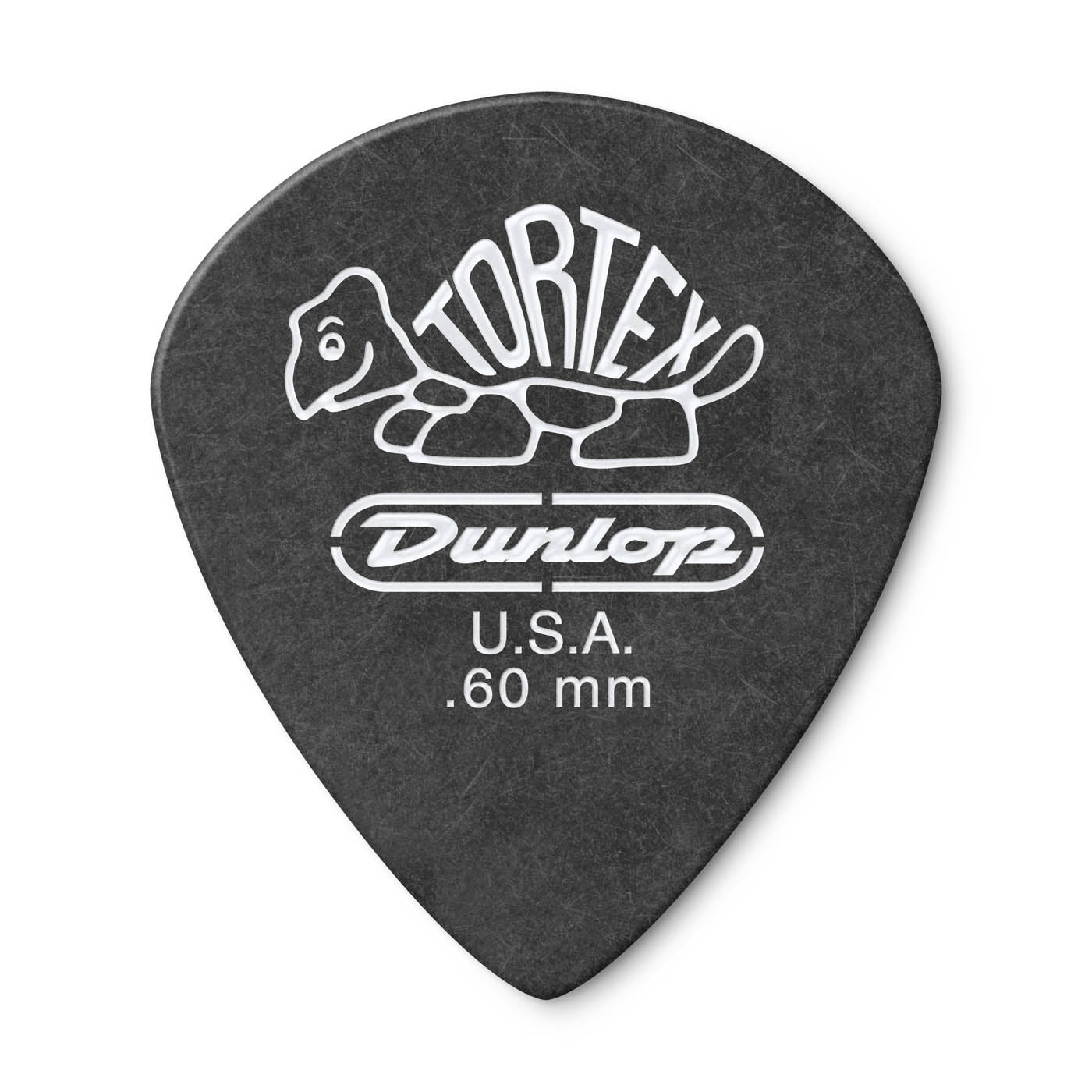 Dunlop 482 TORTEX® PITCH BLACK JAZZ III PICK,  0.60MM