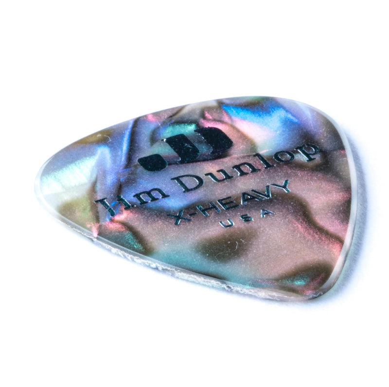 Dunlop 483-14XH Celluloid Abalone Pick, Extra Heavy