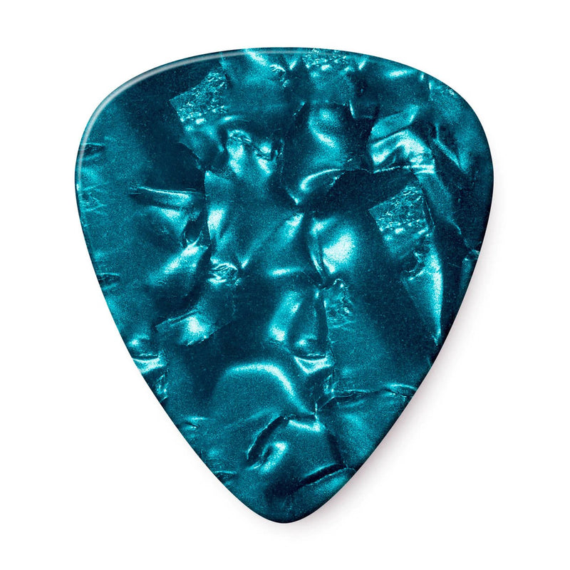 Dunlop 483-12M Celluloid, Green Pearloid Pick,  Medium