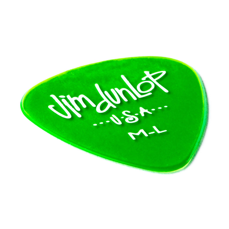 Dunlop 486-ML GELS™ GREEN, MEDIUM LIGHT PICK
