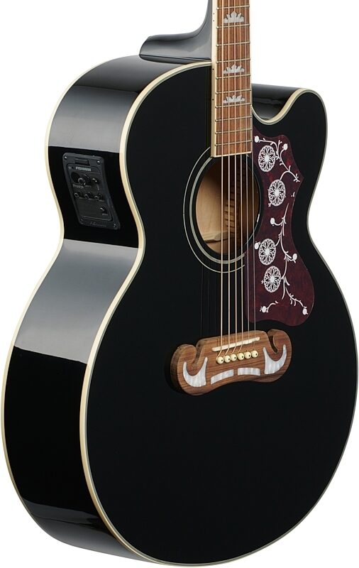 Epiphone EJ -200SCE-Super Jumbo Cutaway A/E Guitar-Black