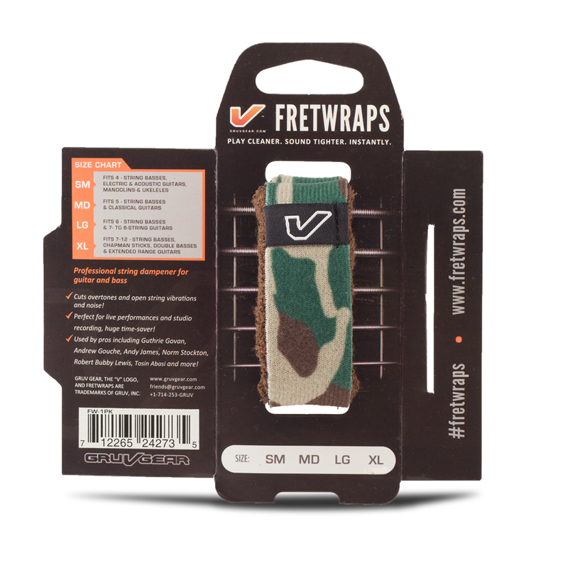 Gruvgear FretWrap String Muters  - Medium - Camo Green (1 PACK)