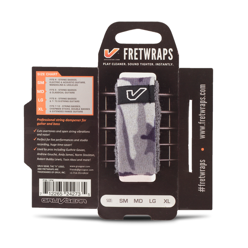Gruvgear FretWrap String Muters  - Medium - Camo White (1 PACK)