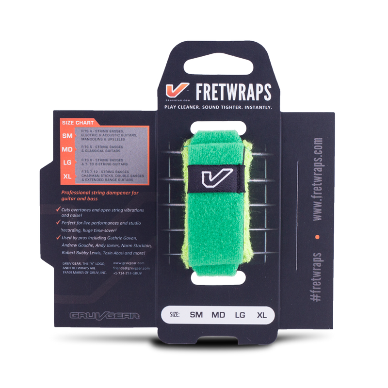 Gruvgear FretWrap String Muters  - Medium -Green (1 PACK)