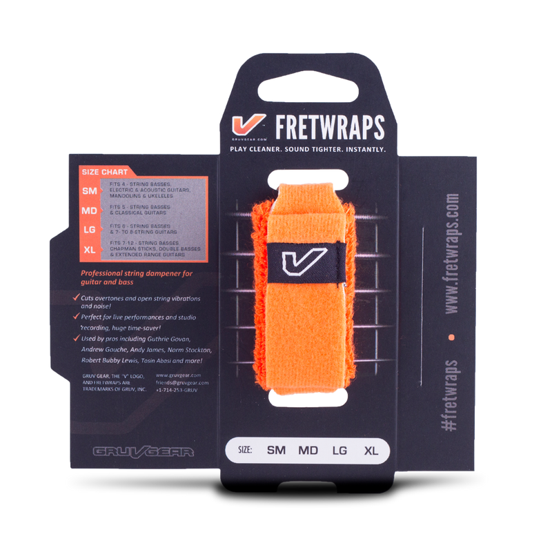 Gruvgear FretWrap String Muters  - Medium - Orange (1 PACK)