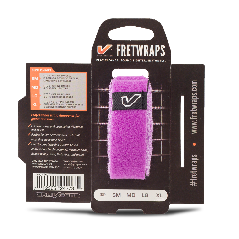 Gruvgear FretWrap String Muters  - Medium - Purple (1 PACK)