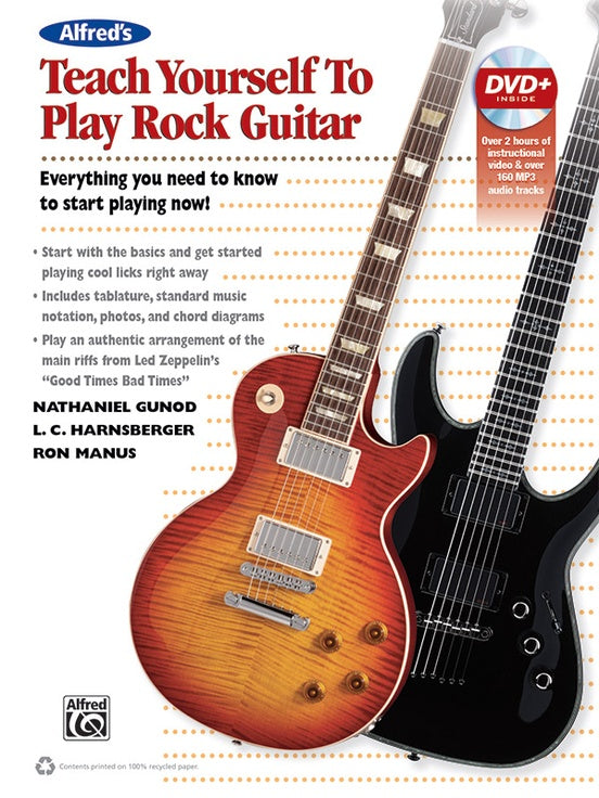 Alfred's Teach Yourself to Play Rock Guitar - Book & DVD