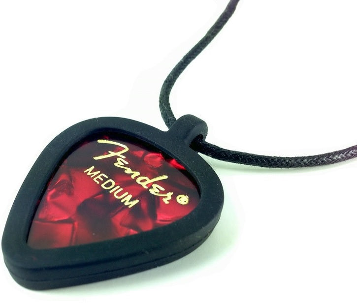 Guitar Necklace Pick Holder, Triangle Shape, Holds up to 3 Guitar Pick