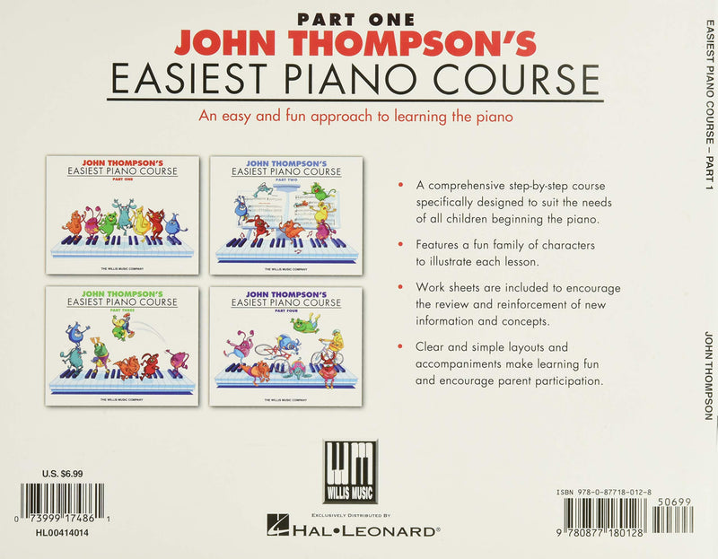John Thompson's Easiest Piano Course - Part 1 - Paperback
