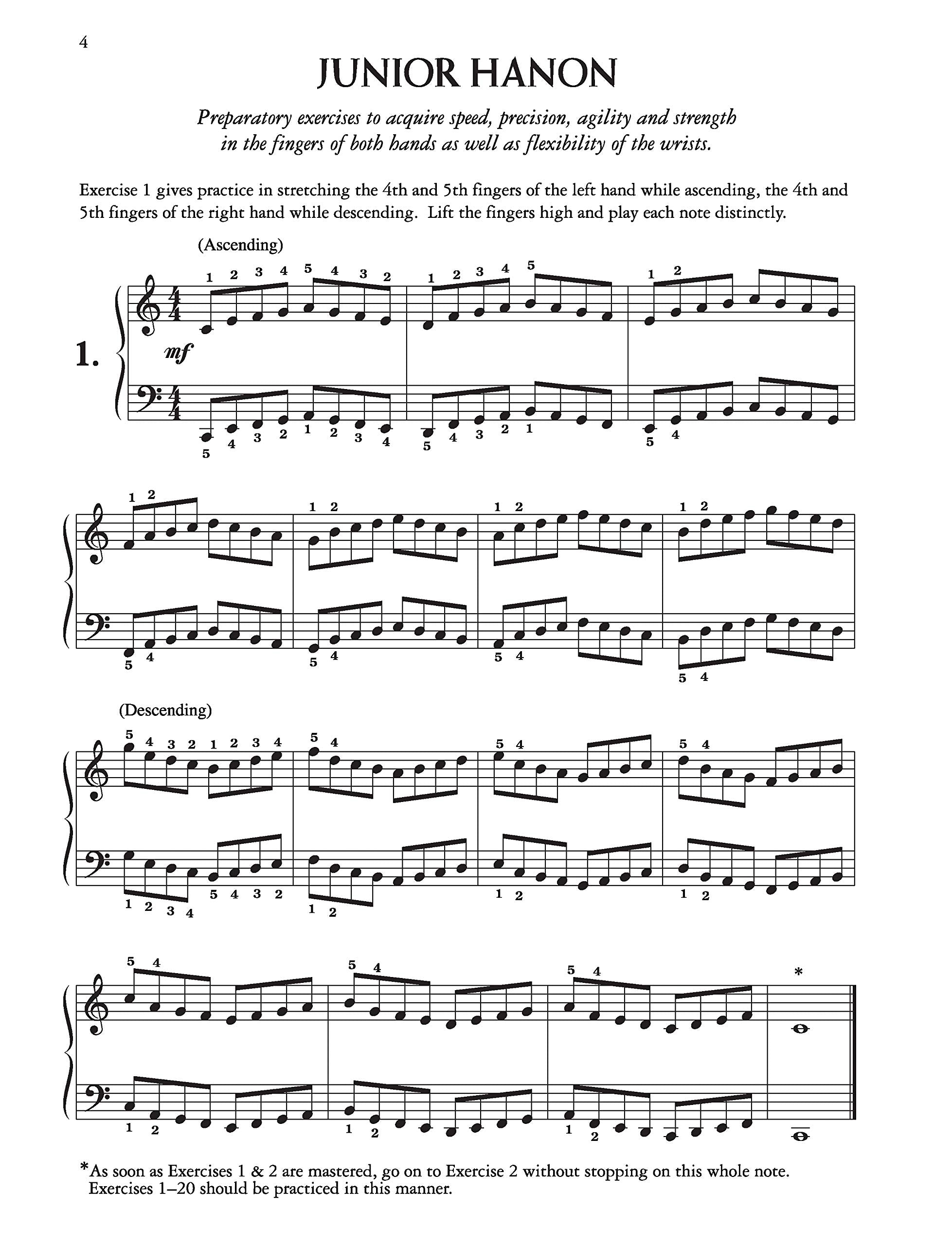 Junior Hanon for the Piano (Alfred Masterwork Edition) - Paperback